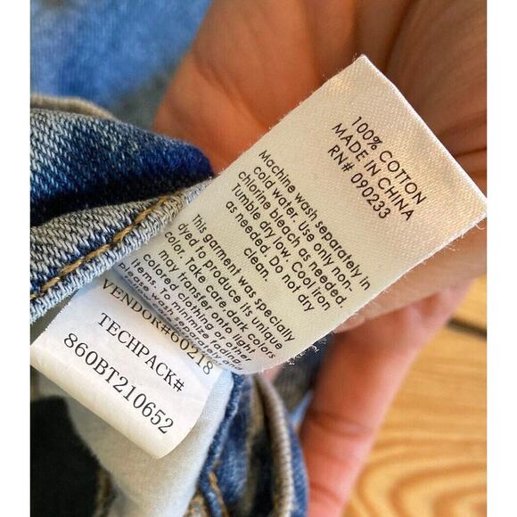 Pacsun Distressed Baggy Jeans Size 23 Women’s Blue - Picture 5 of 9